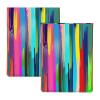 13-Inch Rainbow-Print Leather Laptop Sleeve, Slim and Shock-Resistant view 3