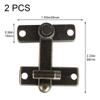 Casiler Window and Door Latch, 2-Pack, Small Sliding Bolt view 2