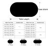 Surwin Elastic Oval Tablecloth, Wipeable Fitted Cover with Elastic Edge, 3D Marble Gray, 107 x 165 cm view 2