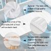 Surwin Elastic Oval Tablecloth, Wipeable Fitted Cover with Elastic Edge, 3D Marble Gray, 107 x 165 cm view 3