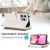 SLWYF Flip Wallet Case for Huawei P10, White view 4