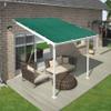 Shade Sail 320 x 440 cm, UV and Wind Protection, Tear-Resistant HDPE Rectangle, Dark Green view 2