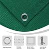 Shade Sail 320 x 440 cm, UV and Wind Protection, Tear-Resistant HDPE Rectangle, Dark Green view 4