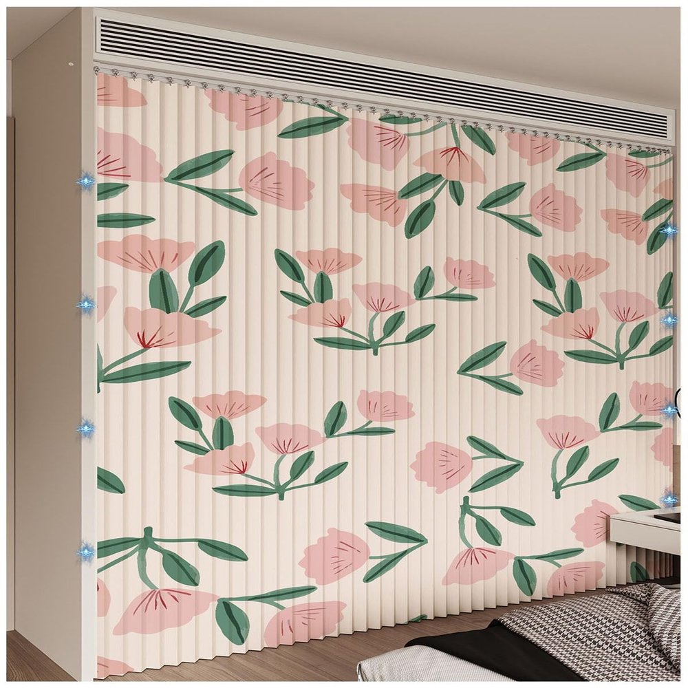 APMOE Linen-Look Cabinet Curtain for Kitchen, Open Wardrobe and Shelves with Self-Adhesive Track (A, Track W 200 cm/Curtain H 200 cm)
