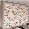 APMOE Linen-Look Cabinet Curtain for Kitchen, Open Wardrobe and Shelves with Self-Adhesive Track (A, Track W 200 cm/Curtain H 200 cm) view 1