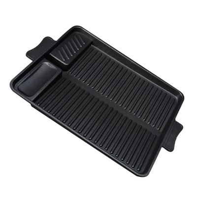 YARNOW Rectangular Nonstick Grill Plate and Pizza Tray