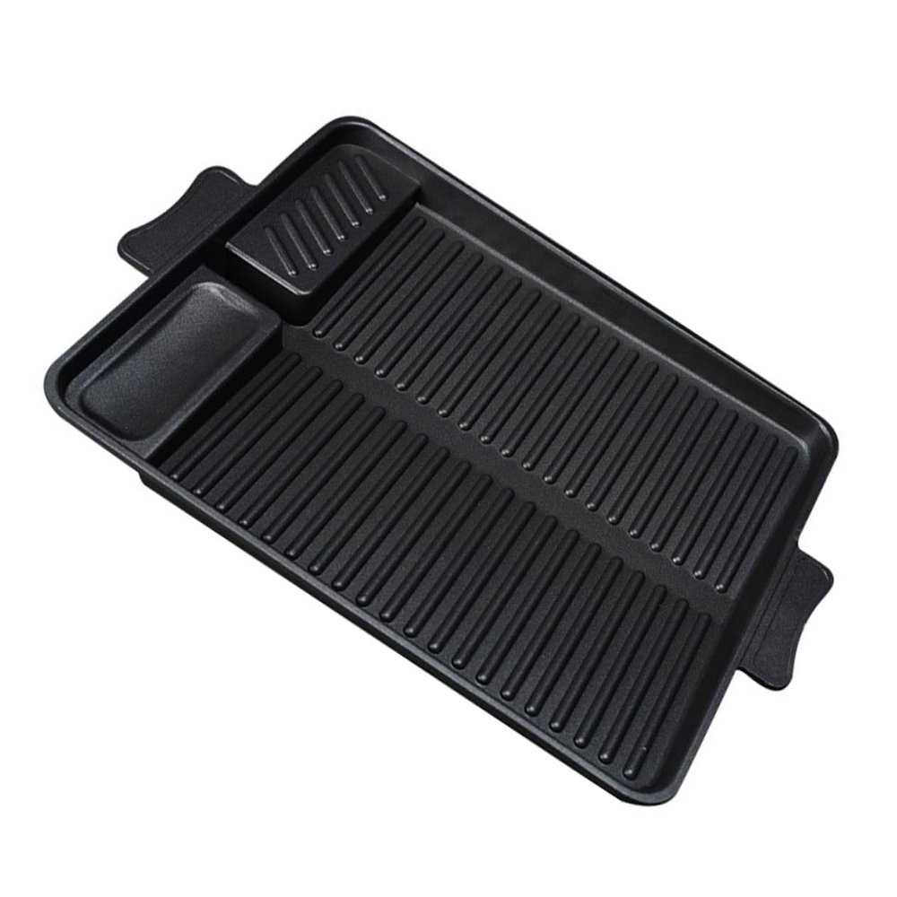 YARNOW Rectangular Nonstick Grill Plate and Pizza Tray