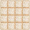 Room Divider Screen, Hanging Privacy Partition with Wood Pattern (39-Pack) view 2