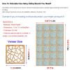 Room Divider Screen, Hanging Privacy Partition with Wood Pattern (39-Pack) view 3