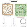 Room Divider Screen, Hanging Privacy Partition with Wood Pattern (39-Pack) view 4