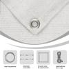 Rectangular Shade Sail with Eyelets, 300 x 360 cm, White view 4