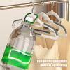 Hangers Slim Hangers Closet Organizer | Compact, Space-Saving Organizer with Swivel Hook for Coats, Dresses, Shirts, Jackets, and Pants view 3