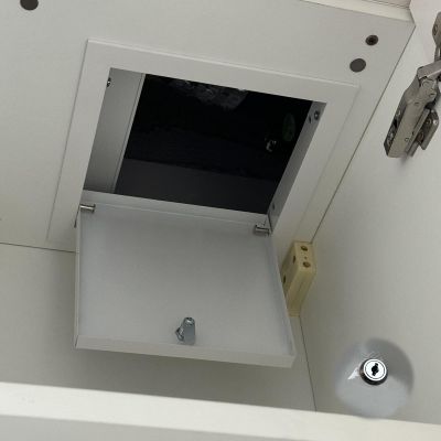 Drywall Access Panel with Screwdriver Latch, Square Wall Cover