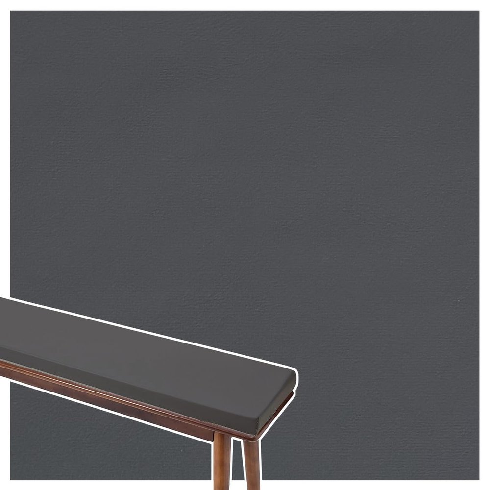 AQIGR Bench Cushion Cover, Removable PU Leather Seat Cover with Zipper, Color 4, 100 x 35 x 5 cm