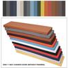 AQIGR Bench Cushion Cover, Removable PU Leather Seat Cover with Zipper, Color 4, 100 x 35 x 5 cm view 2