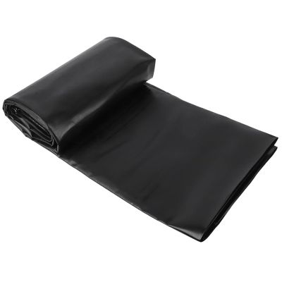 Durable Black HDPE Waterproof Pond Liner, Flexible Liner for Outdoor Ponds, Garden Pools, Fountains, Waterfalls and Planters, 0.12 mm Thick (3 x 12 m)