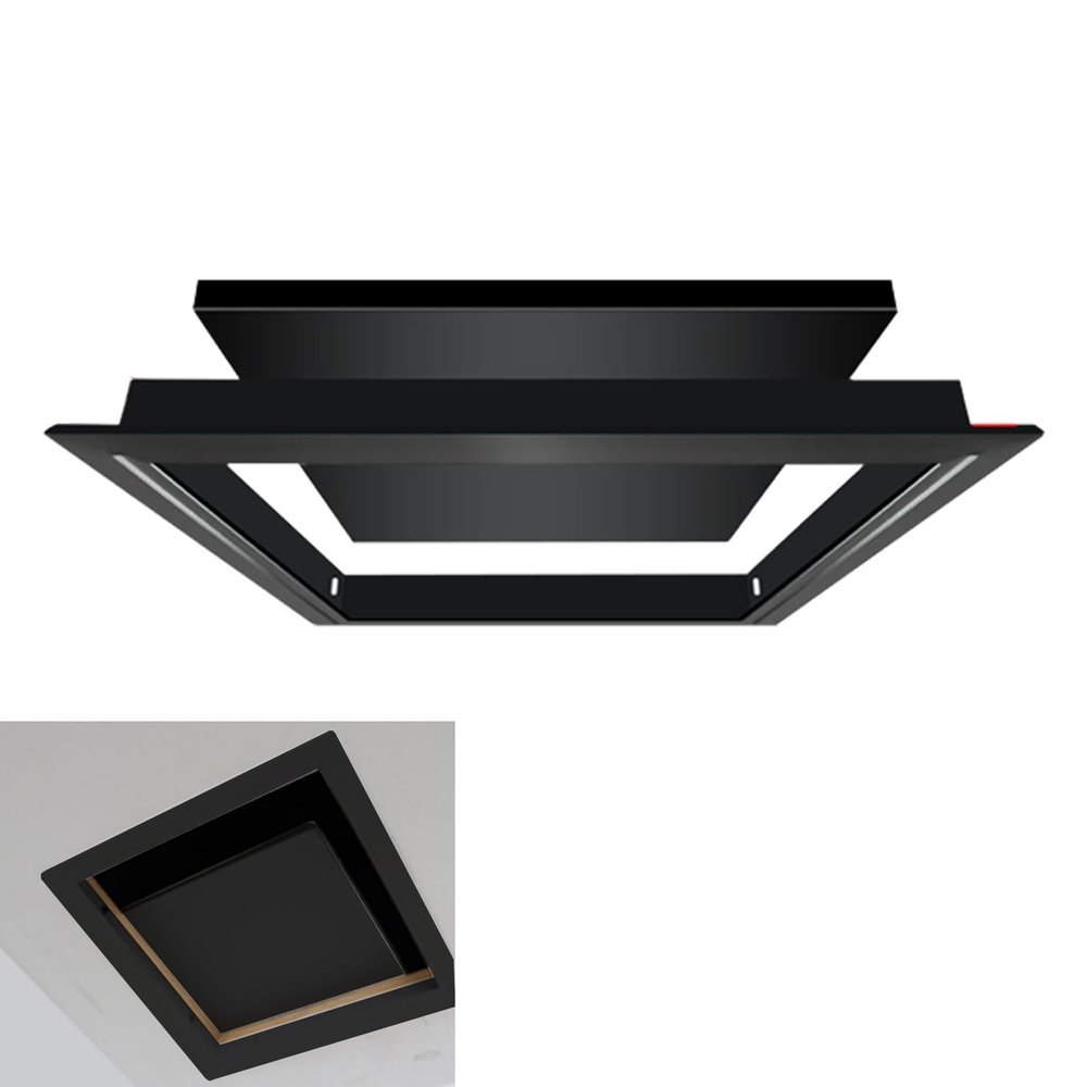 Removable Metal Inspection Hatch for Drywall, Black, 16 x 18 in (40 x 45 cm)