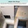 Removable Metal Inspection Hatch for Drywall, Black, 16 x 18 in (40 x 45 cm) view 3