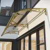 Aluminum Door Awning, Polycarbonate Canopy, UV and Rain Protection, 60 x 150 cm view 1