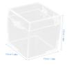 12 Transparent Square Acrylic Storage Boxes view 2