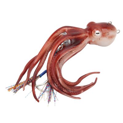 Lifelike Squid Fishing Lure with Big Eyes and Thick Skirt