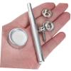 15 mm Snap Fasteners for Tents and Furniture, Silver, 20-Piece Set view 3