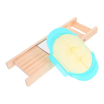 Multifunctional Stainless Steel, Wood, and PP Potato Slicer