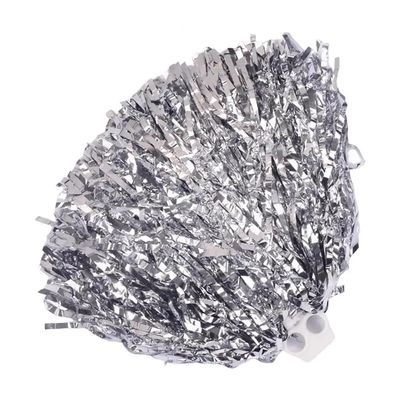 Cheerleading Pom-Poms, Practical, Bright Color, Glitter for Basketball, Dance and Cheerleaders (Silver)