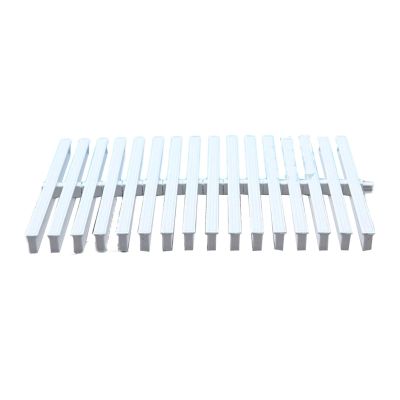PFDHK Pool Drainage Overflow Grate, Flat Trench Drain Cover, PP Plastic, 250 kg Capacity (2 Pieces, 18 cm)