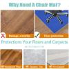 Xiaputcr Office Chair Mat for Carpet and Hardwood Floors, 180 x 230 cm view 4