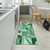 QQrunner Green Patchwork Runner Rug, Non-Slip, Washable, 120 × 950 cm view 4
