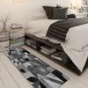 QQrunner Black Patchwork Runner Rug, Non-Slip, Washable, 120 x 1000 cm view 2