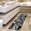 QQrunner Black Patchwork Runner Rug, Non-Slip, Washable, 120 x 1000 cm view 3