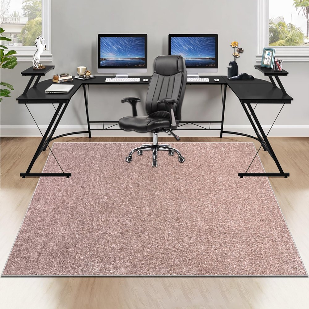 Xiaputcr Office Chair Mat for Carpet and Hardwood Floors, 140 x 160 cm