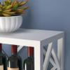 Wall-Mounted Wine Rack with Glass Holder, 2 Tiers view 3