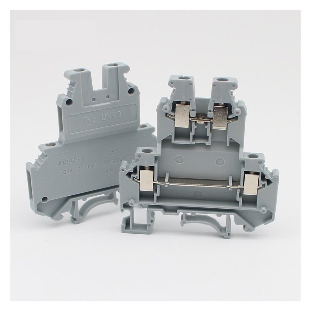 HUJWLBWF 10-Pack UKK3 Double-Terminal Connector with Flame-Retardant Double Lugs