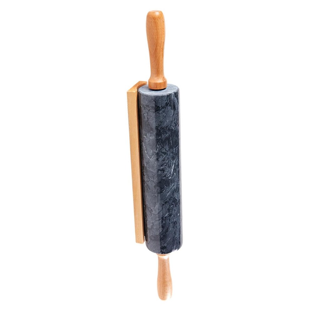 POPETPOP Marble Rolling Pin with Wooden Handles