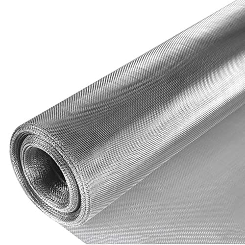 304 Stainless Steel Wire Mesh, 40 Mesh, Tear-Resistant, 0.5 m Opening