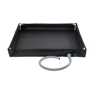 Gralara Foldable Shower Base for Beach Activities, Black