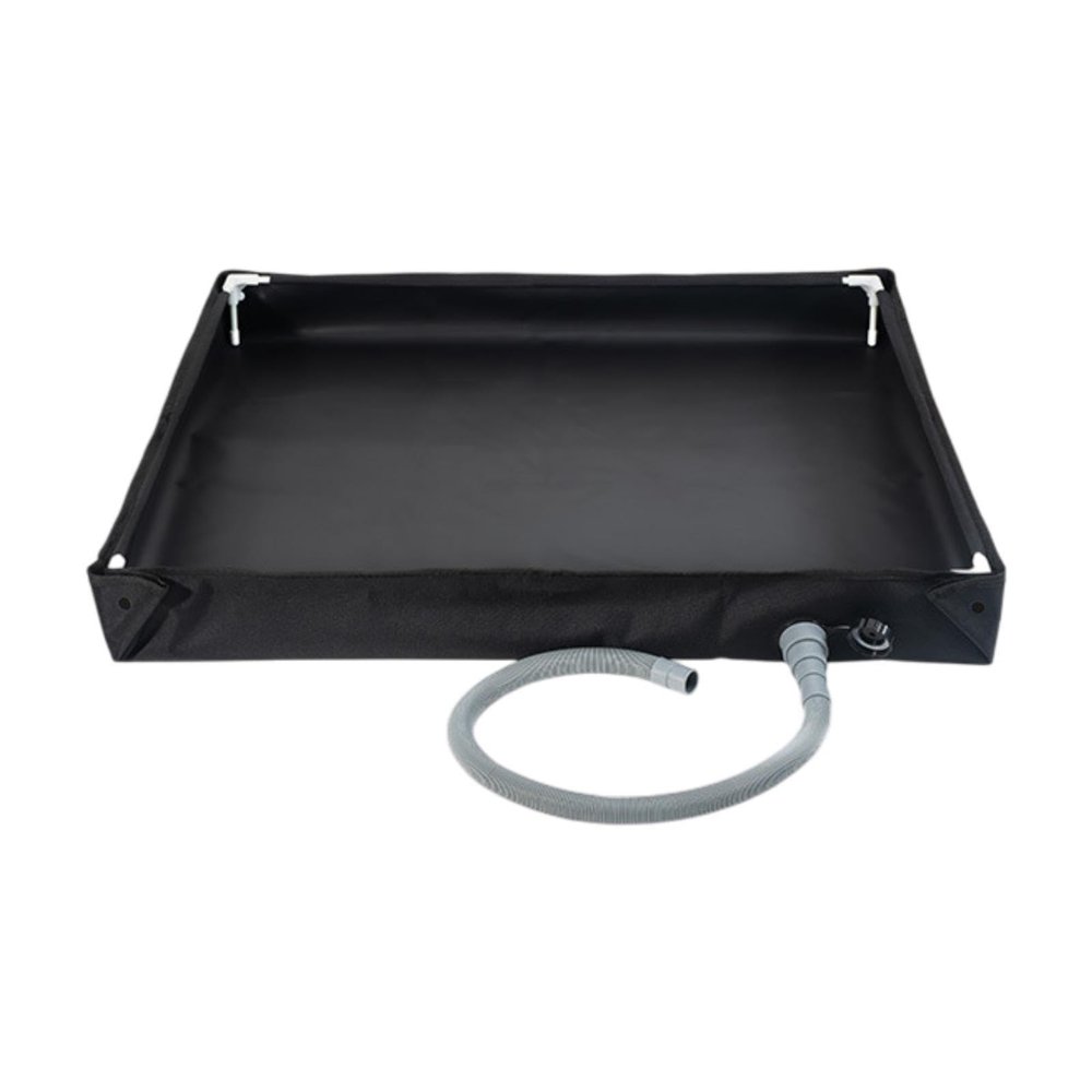 Gralara Foldable Shower Base for Beach Activities, Black