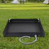 Gralara Foldable Shower Base for Beach Activities, Black view 2