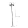 Stainless Steel Stirring Paddle Set with 8 mm Hole and Long Rod view 2