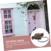 Homoyoyo 2-Piece Decorative Resin Dog Head Door Knocker, Multifunctional Home Decor for Villas and Hotels view 4