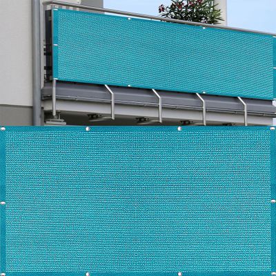 Balcony Privacy Screen 105 x 550 cm, Sky Blue