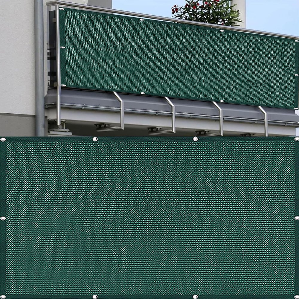 Balcony Privacy Screen 85 x 220 cm, Dark Green