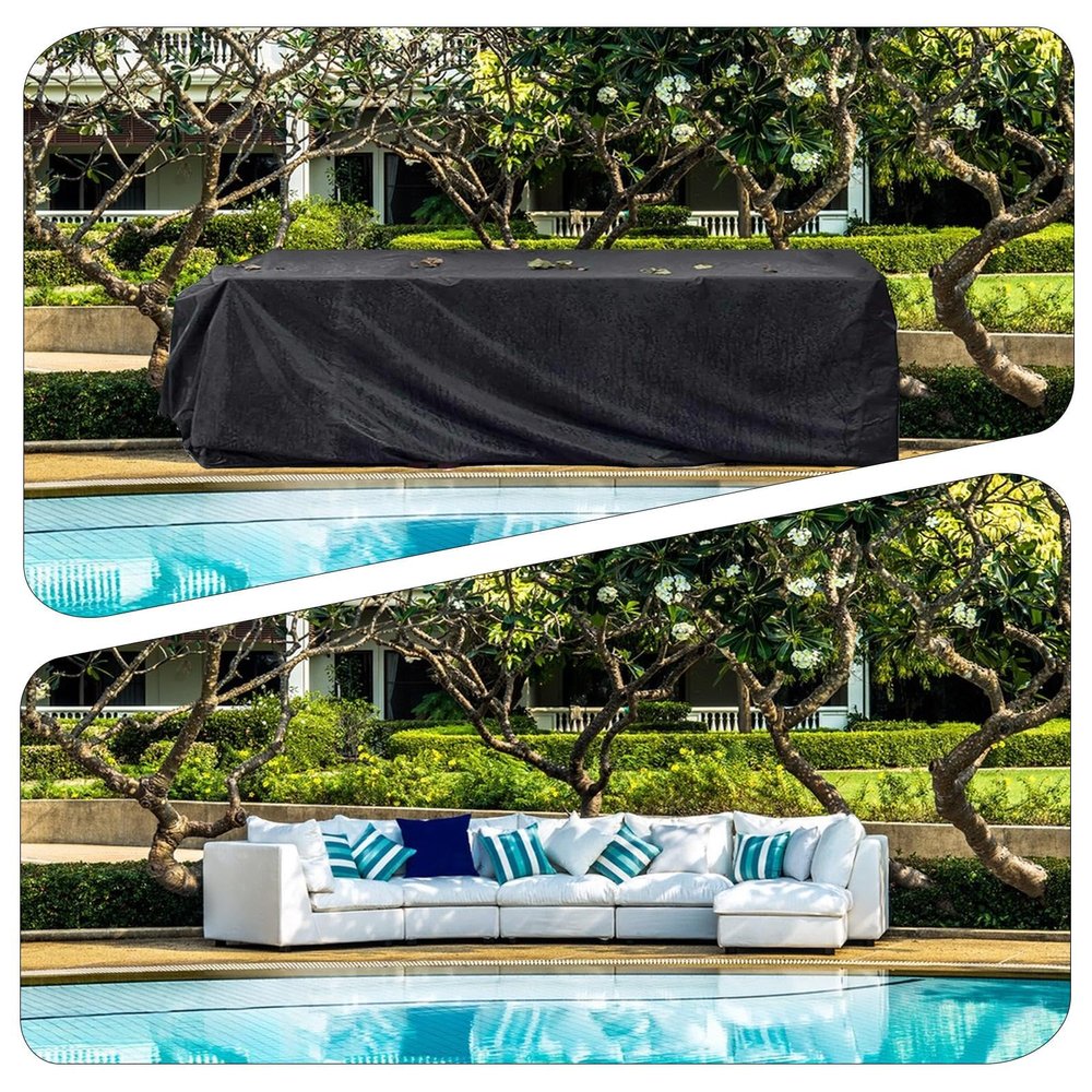 KADING Waterproof Garden Table Cover, 130 x 135 x 84 cm