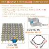 5/10 cm High Gravel Grid Soil Stabilization and Mud Control System, Honeycomb Pea Gravel Paver Stabilizer for Walkways and Carports, 1–10 m Length (10 cm/4 in H, 12 ft × 21 ft) view 2
