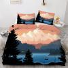 YZQGLHP Football Bedding Set for Double Beds – Stadium Duvet Cover Set, 3 Pieces view 1