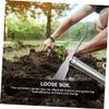 KONTONTY Stainless Steel Double-Head Hand Hoe for Beds and Lawns view 4