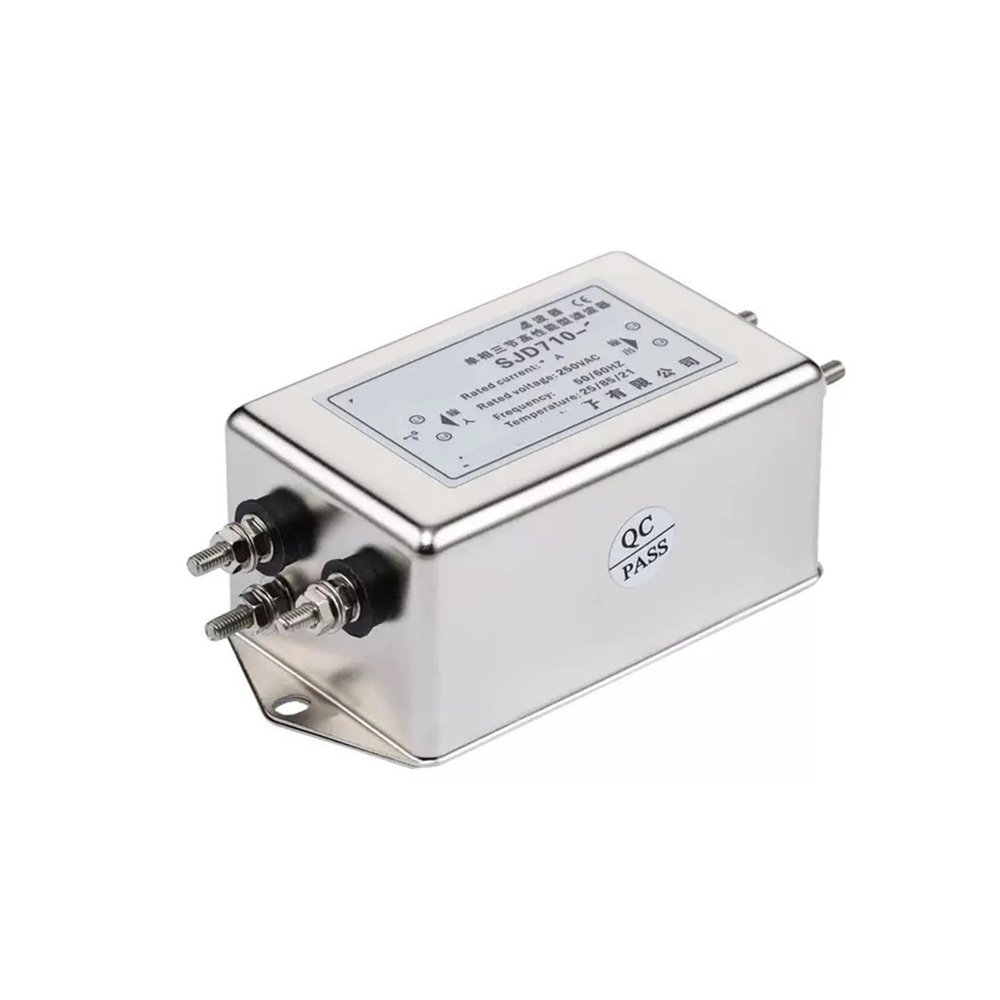 PIHWGUVD Three-Section Stud SJD710-1A/30A AC Single-Phase 220V Power Filter, EMI Suppression (SJD710-10A)
